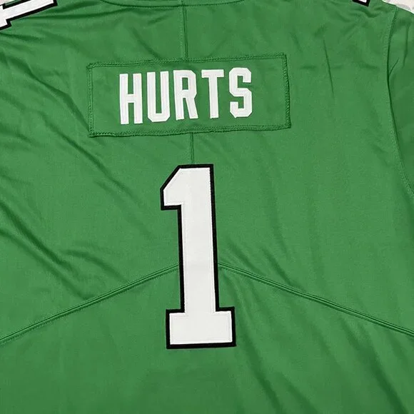 Philadelphia Eagles NFL #1 HURTS Green Jersey